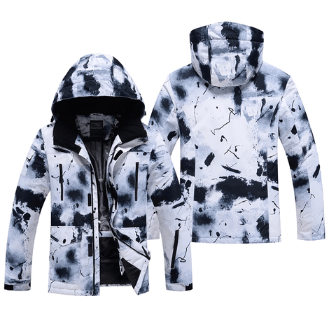 Stylish Ski Jacket with Hood for Winter Sports.