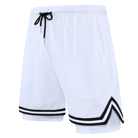 Double-Layer Mesh Shorts for Training And Games.