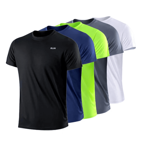 Versatile Quick-Dry Athletic Polyester T-Shirt for Men.