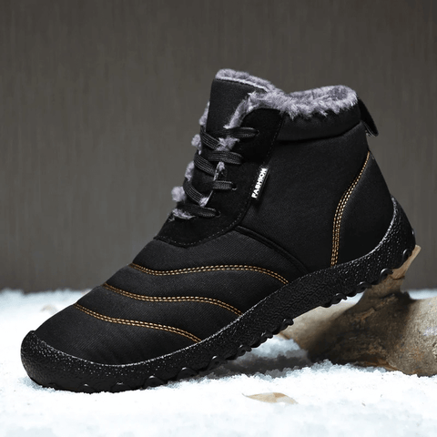 Winter Ankle Snow Boots / Rubber Outsole Men's Shoes.