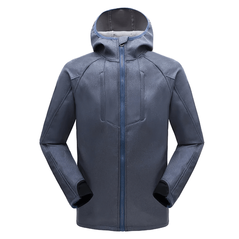 Water-Resistant Windbreaker Hooded Jacket for Men.