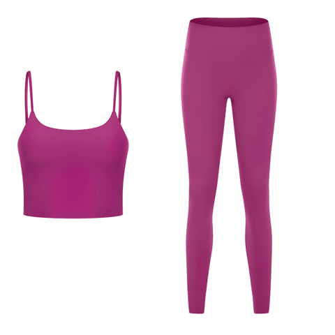 Eco-Friendly 2-Piece Yoga Outfit - Anti-Pilling Design.