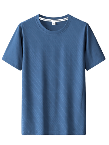 Athletic Quick Dry O-Neck T-Shirt - Gym Male Clothes.