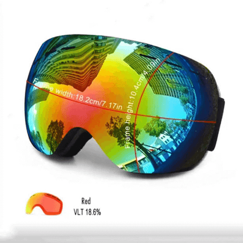 Durable Snowboard Frameless Goggles UV400 Lens.