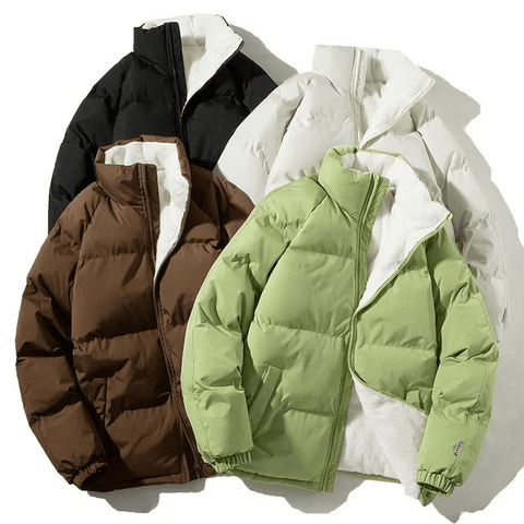 Seasonal Padded Coats for Men's and Women's: Zip and Warm.
