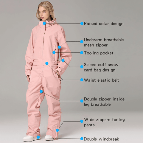 Stylish Waterproof Snowsuit with Anti-Pilling Features.