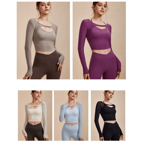 Breathable and Quick-Dry Yoga Crop Top for Women.