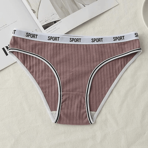 Cotton Panties with Solid Patterns for Women.