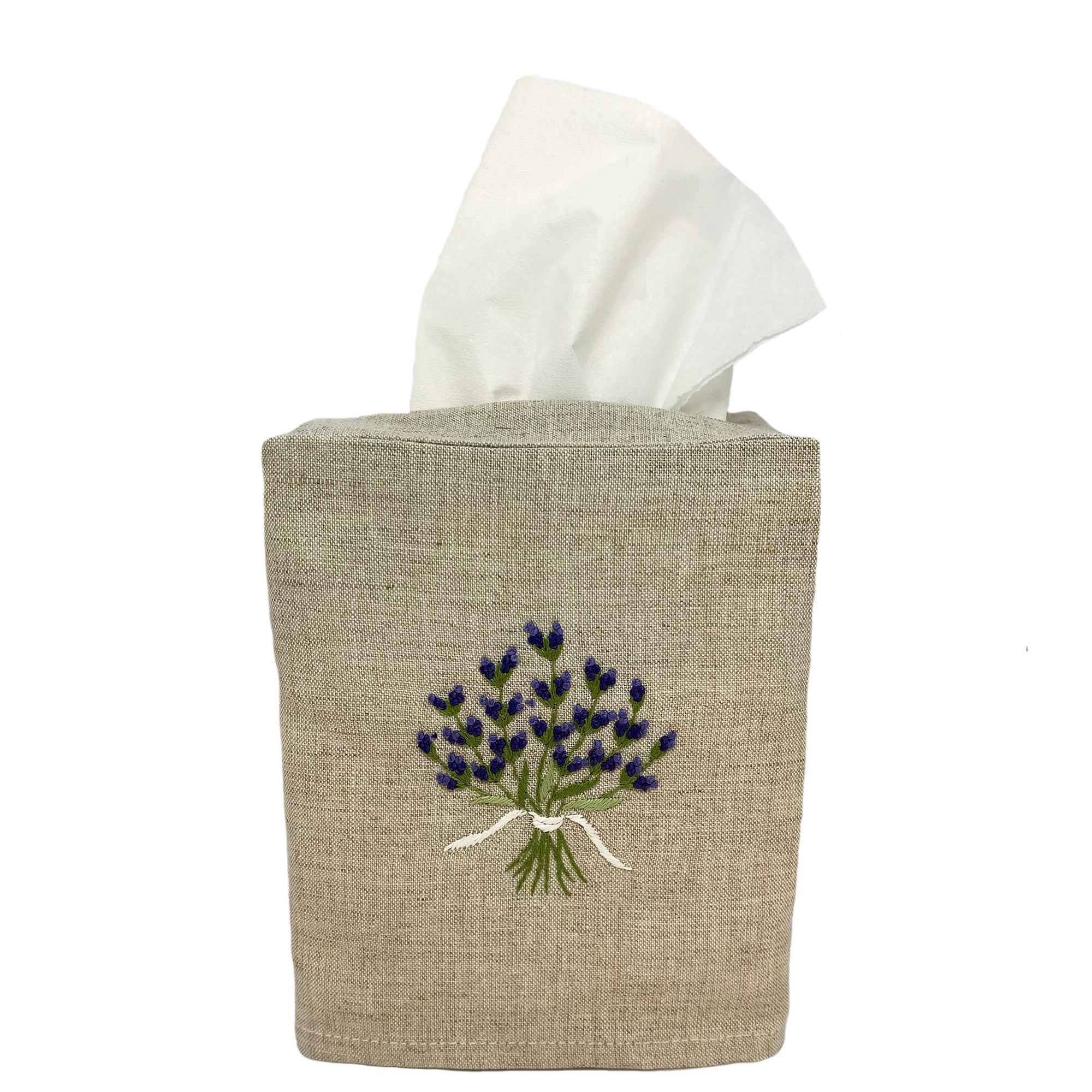 lavender tissue box cover