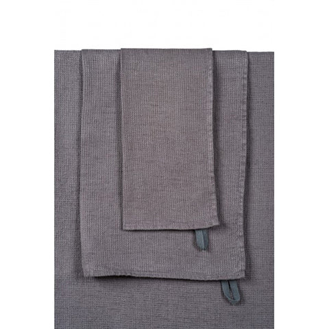 mungo organic belgian waffle hand towel rosemary