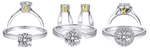 Choose a smaller moissanite diamond carat size