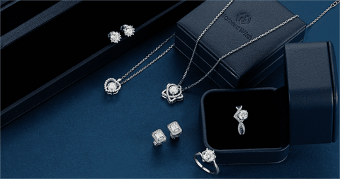 Moissanite jewelry elevates any Halloween ensemble