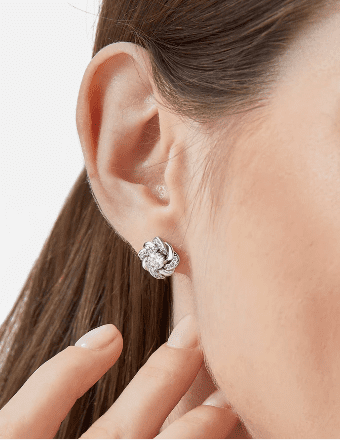 MomentWish Moissanaite Love Knot Stud Earrings