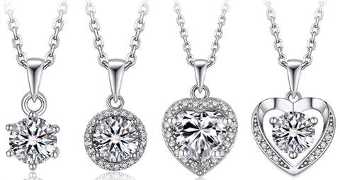 Shimmering Moissanite Pendants for a Festive Vibe