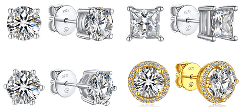 The Classic Elegance of Moissanite Stud Earrings