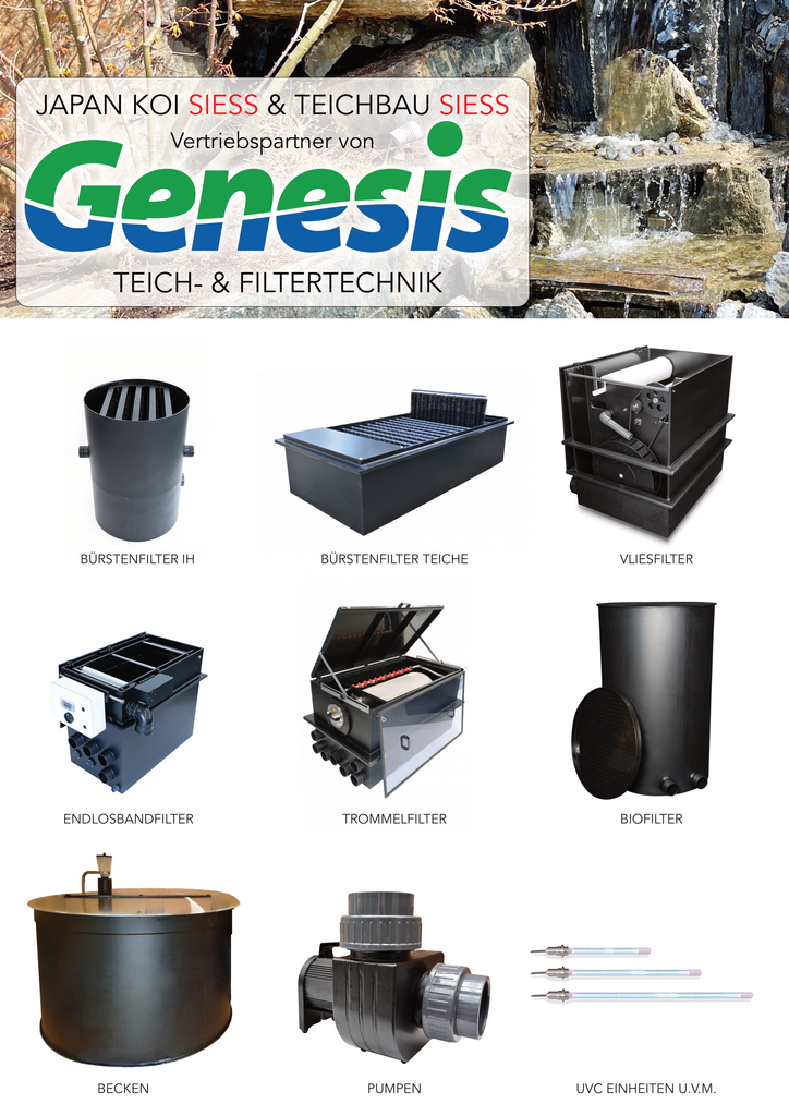 Genesis product overview at Japan Koi Siess