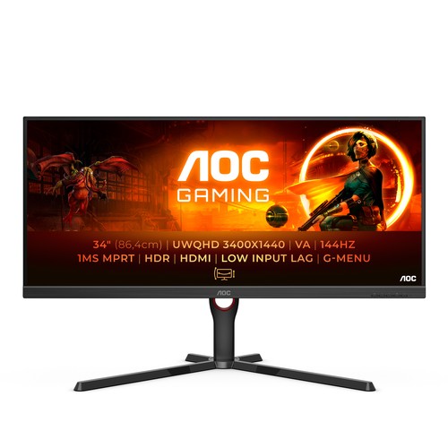 Écran de gaming incurvé Dell 34 WQHD - S3422DWG