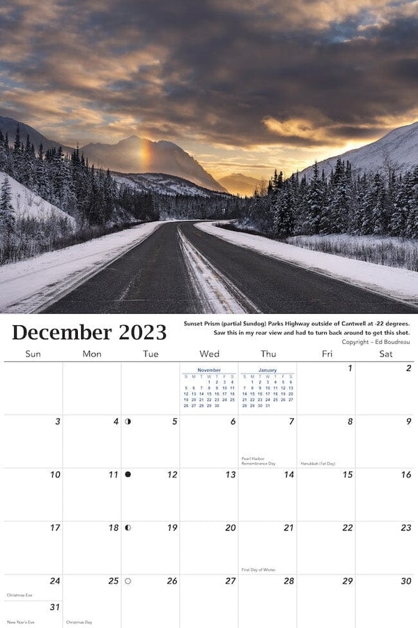 2023 Alaska Calendar Scenic 9x12 Wall Hanging Alaska Calendar The