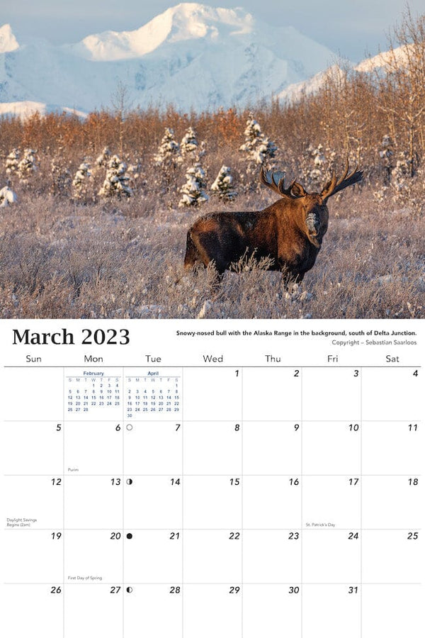 2023 Alaska Calendar Scenic 9x12 Wall Hanging Alaska Calendar The