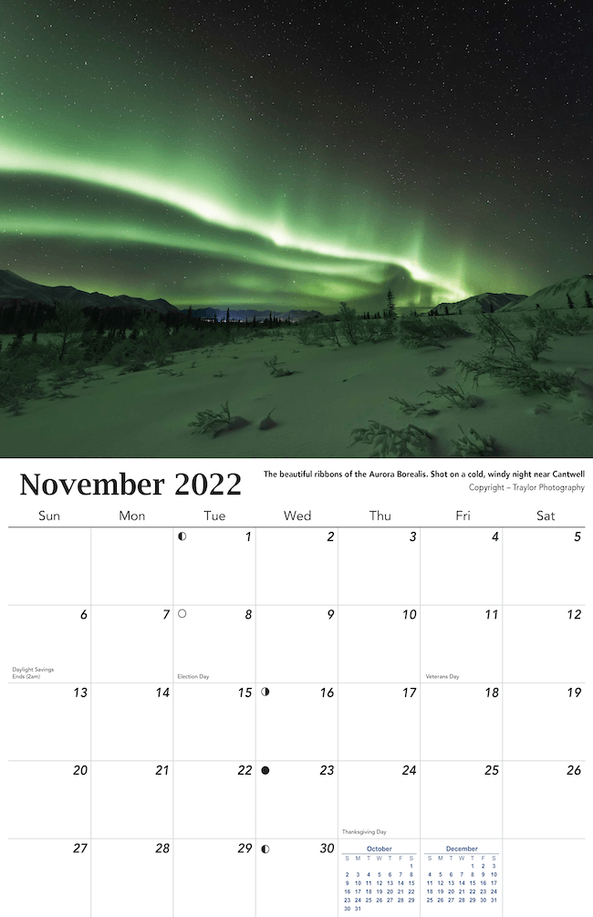 2022 Aurora Calendar Get Your Northern Lights Calendar Here The