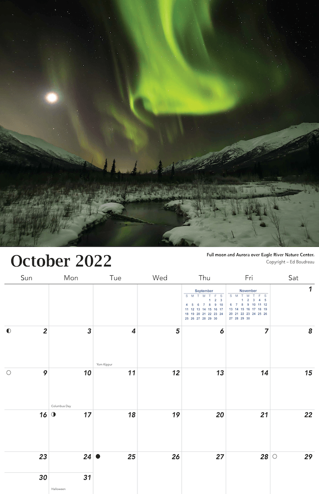 2022 Aurora Calendar | Get Your Northern Lights Calendar Here - The