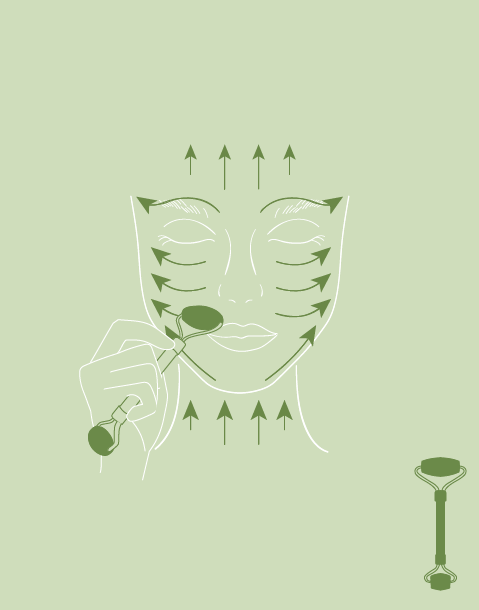 Doble roller facial jade - Natura