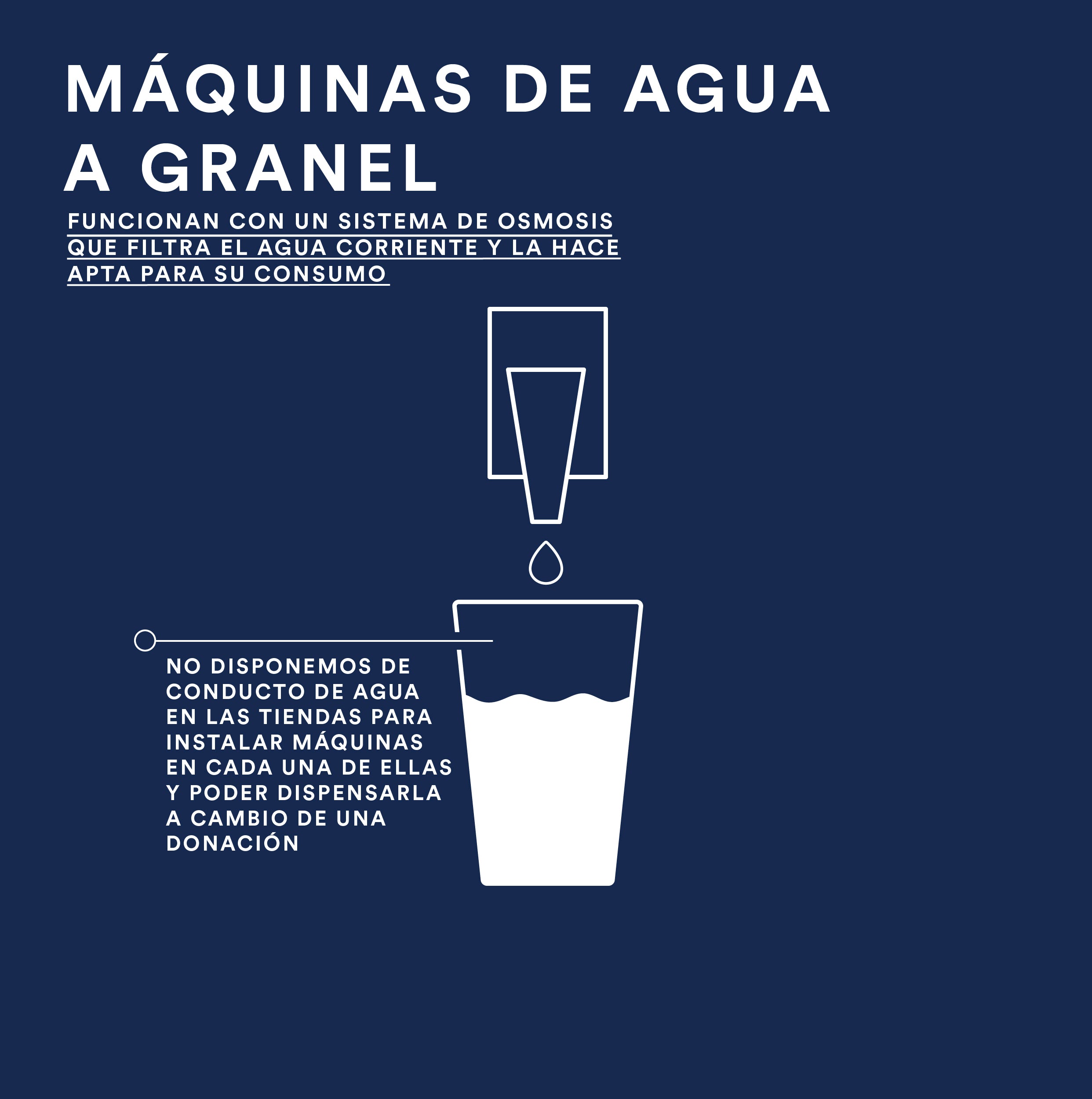 máquinas de agua a granel