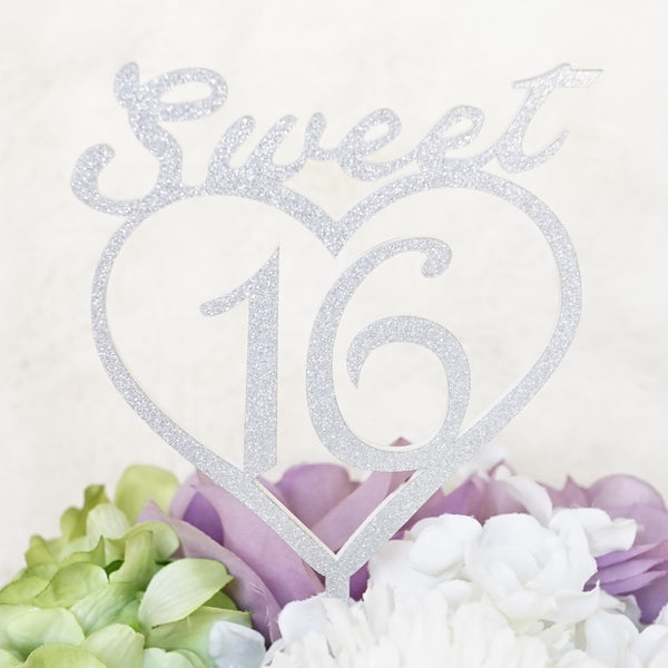 Free Free 182 Sweet Sixteen Cake Topper Svg SVG PNG EPS DXF File