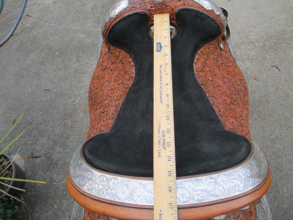 Harris Show Saddle With Silver Horn - Fine Western Saddles