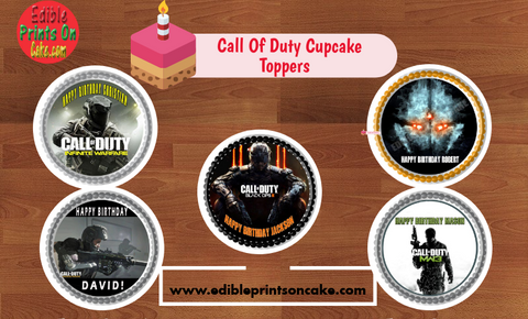 call of duty cupcake toppers