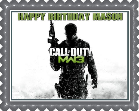 call of duty cake topper