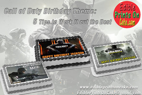 call of duty cake topper