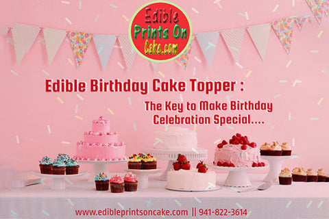 edible birthday cake topper
