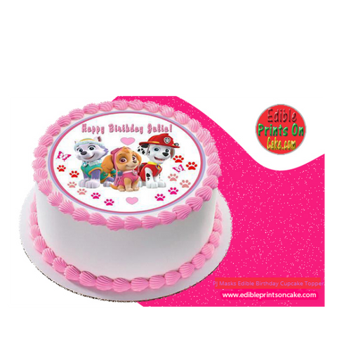 PJ Masks Edible Birthday Cupcake Topper