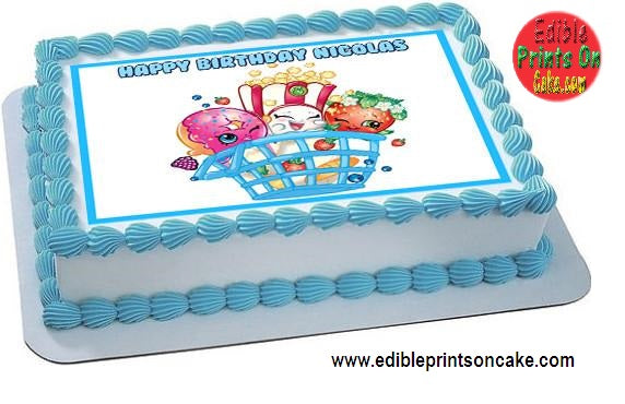  Shopkins birthday cake topper