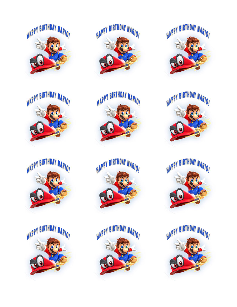 Mario - Edible Cake Topper or Cupcake Toppers – Edible Prints On Cake