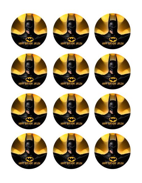 Batman Yellow - Edible Cake Topper or Cupcake Toppers – Edible Prints On  Cake (EPoC)