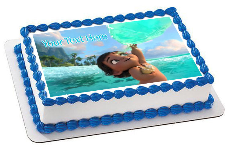 Baby Moana Edible Cake Topper Or Cupcake Topper Decor Edible Prints On Cake Epoc