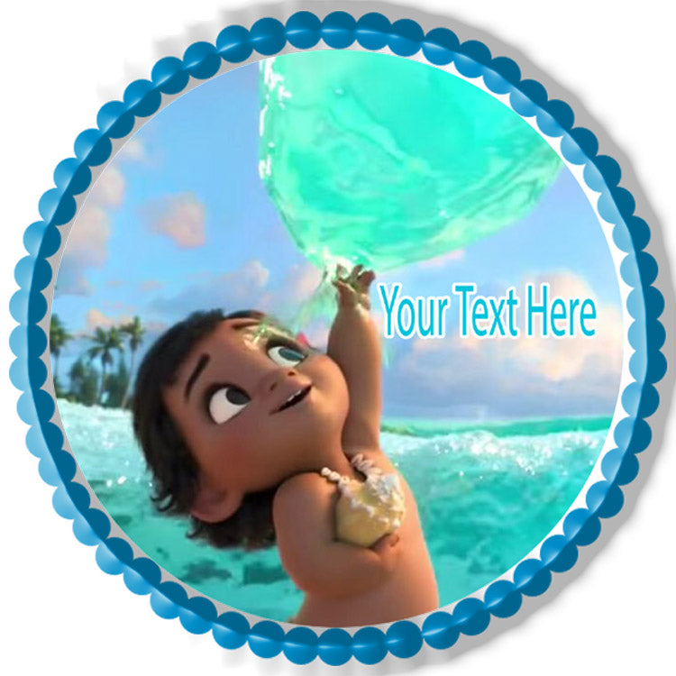 Baby Moana Edible Cake Topper Or Cupcake Topper Decor Edible Prints On Cake Epoc