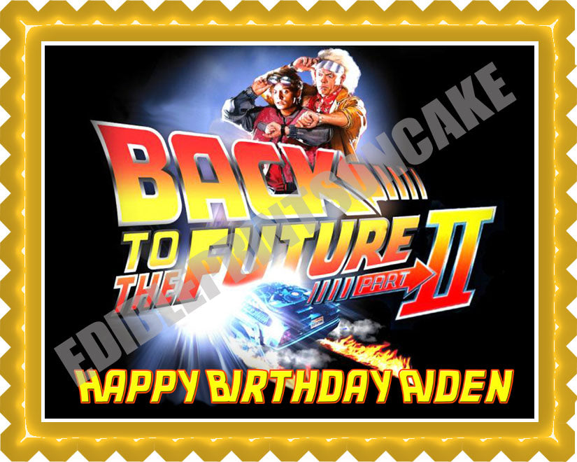 BACK TO THE FUTURE (Nr2) - Edible Cake Topper, Cupcake Toppers, Strips