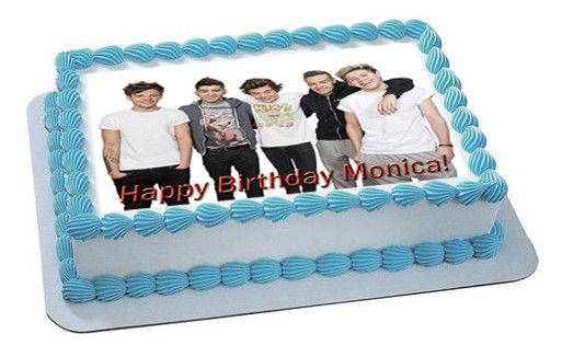 One Direction 1D Photo Cake - CakeCentral.com