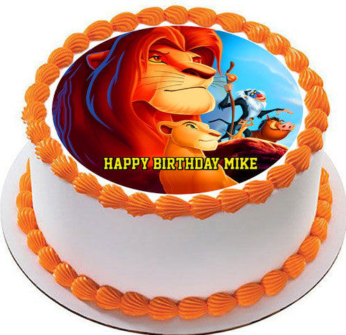 Lion King Edible Birthday Cake Topper Or Cupcake Topper Edible Prints On Cake Epoc