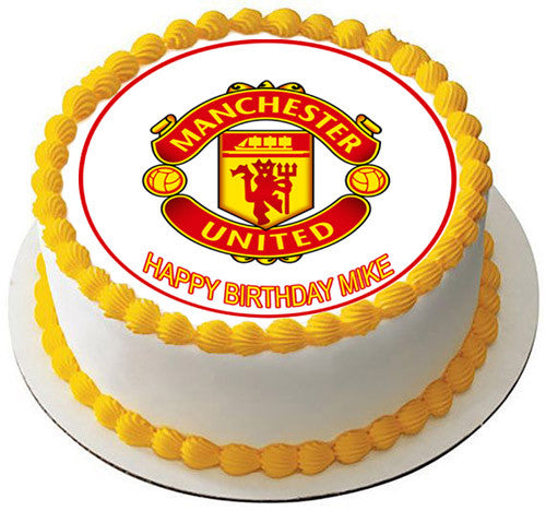 Manchester United Edible Cake Topper & Cupcake Toppers ...