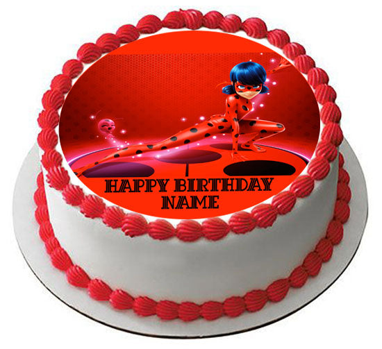 Miraculous Ladybug Wiki Edible Cake Topper OR Cupcake