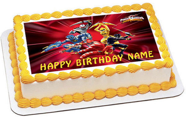 Power Rangers Logo Edible Cake Topper Image or Strips ABPID06184 – A  Birthday Place