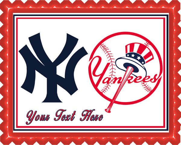 New York Yankees (Nr2) - Edible Cake Topper OR Cupcake Topper, Decor ...