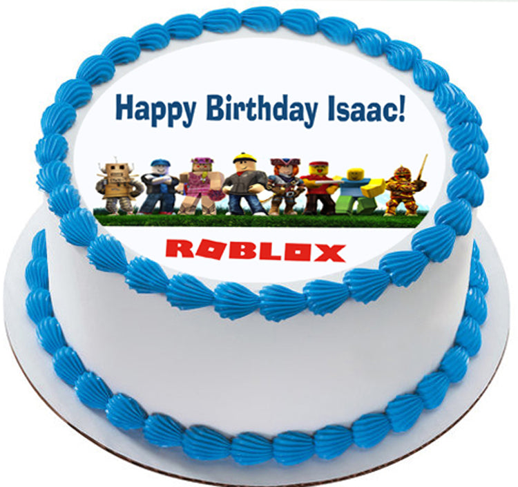 Roblox Edible Cake Topper Cupcake Toppers Edible Prints On Cake Epoc - edible icing image roblox birthday cake topper