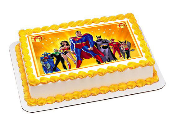 Superheroes - Edible Cake OR Cupcake Topper – Edible Prints On ...