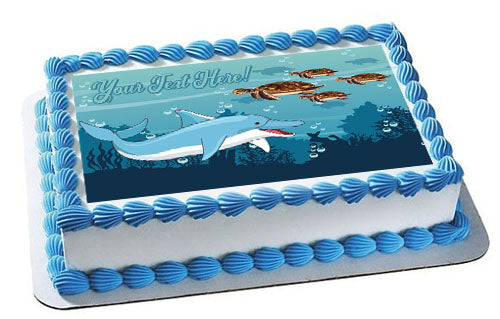 Custom Personalized Name Baby Shark Doo Happy Birthday Cake Topper – Le  Petit Pain