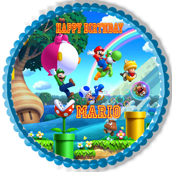 Super Mario Luigi (Nr1) - Edible Cake Topper & Cupcake ...